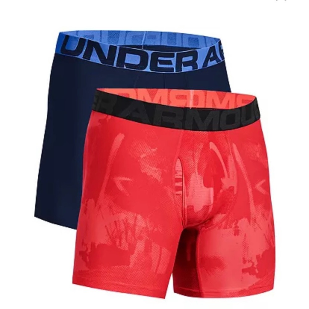 New! Under Armour Men’s XXL 2-pack Tech 6-inch Boxerjock Briefs Boxers Underwear